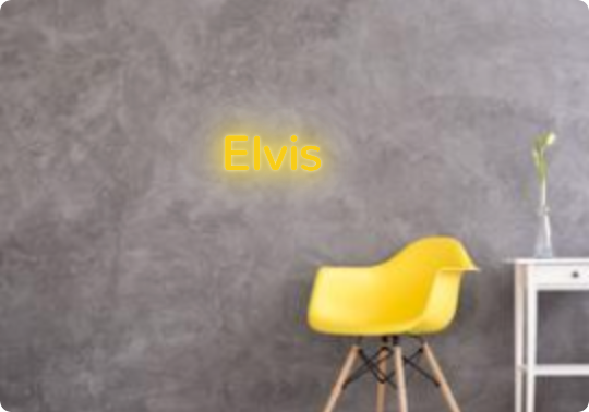 Custom text: Elvis
